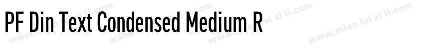 PF Din Text Condensed Medium Regula字体转换